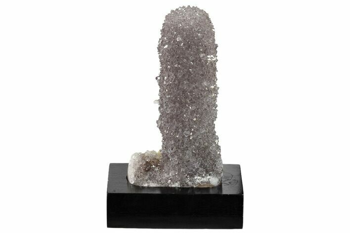 Amethyst Stalactite Formation On Wood Base - Uruguay #118188